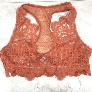 PINK Victoria Secret Women Medium Bralette Pull‎ On Rustic Orange Dream Angels